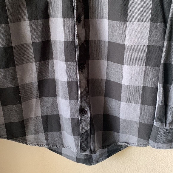 ZER ZABER Regular Fit Long Sleeve Gray Plaid Button Down Shirt - Picture 6 of 9
